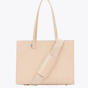 BÉIS Work Tote Bag - Beige (Regular Size) | Laptop Friendly & Travel Ready (NWT)